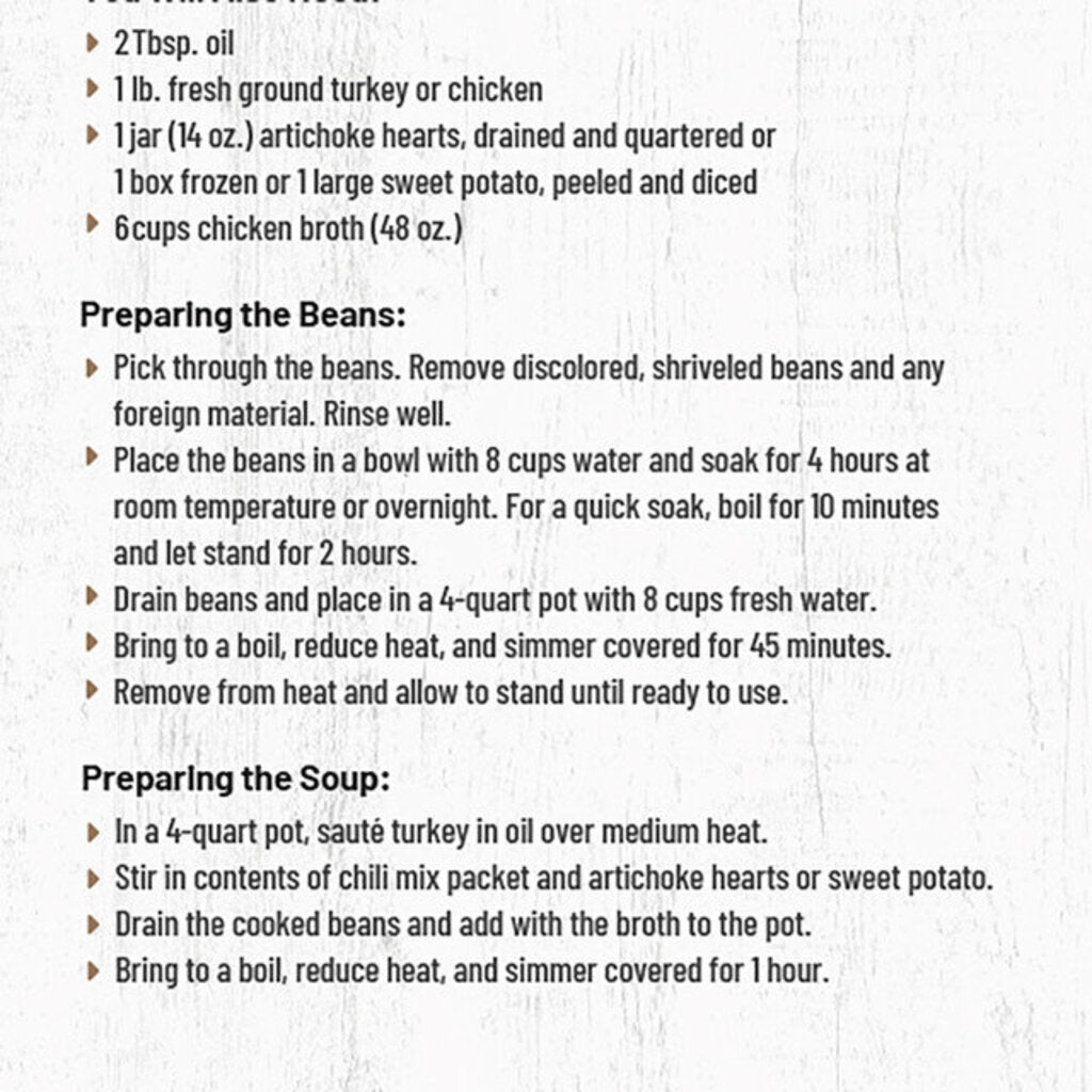 White Bean Chilli Soup Mix