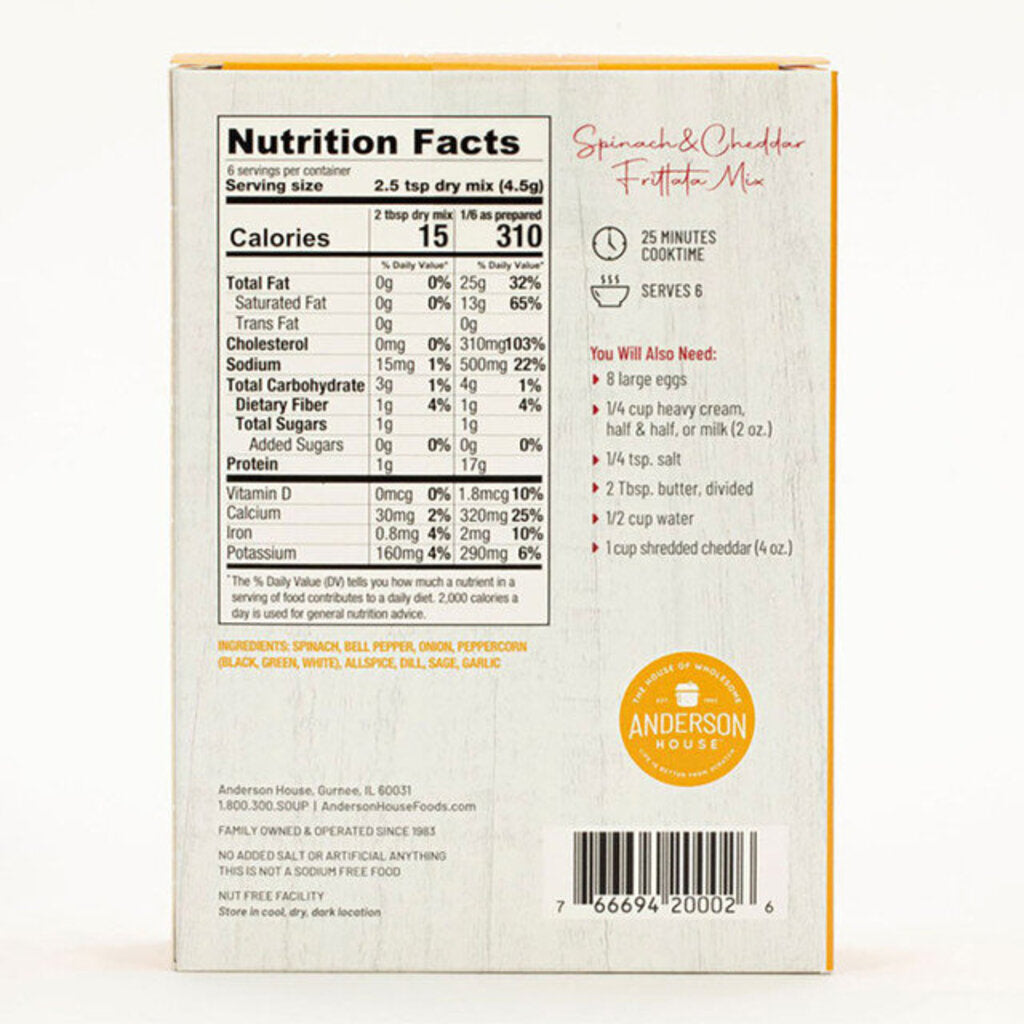 Spinach & Cheddar Frittata Mix