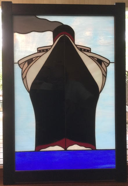 Stain glass Ship