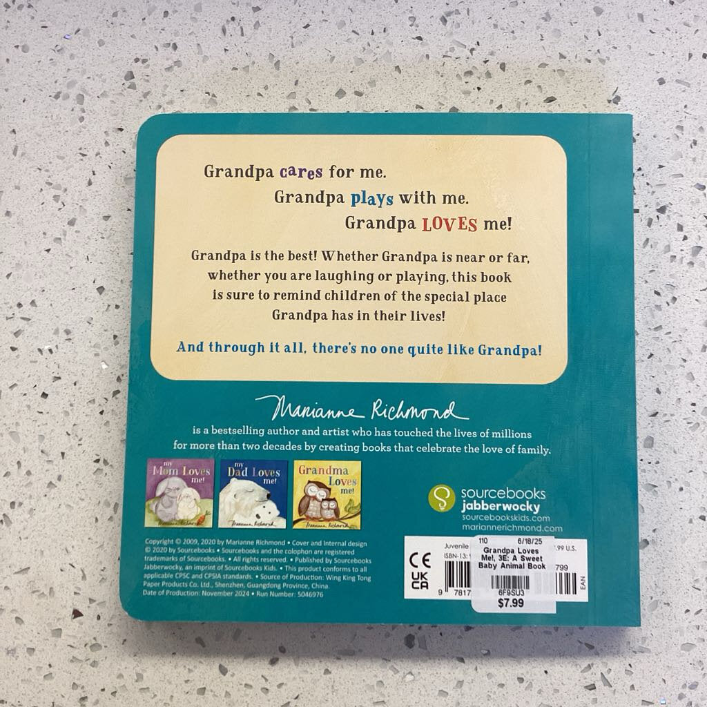 Grandpa Loves Me! 3E: A Sweet Baby Animal Book (BB)