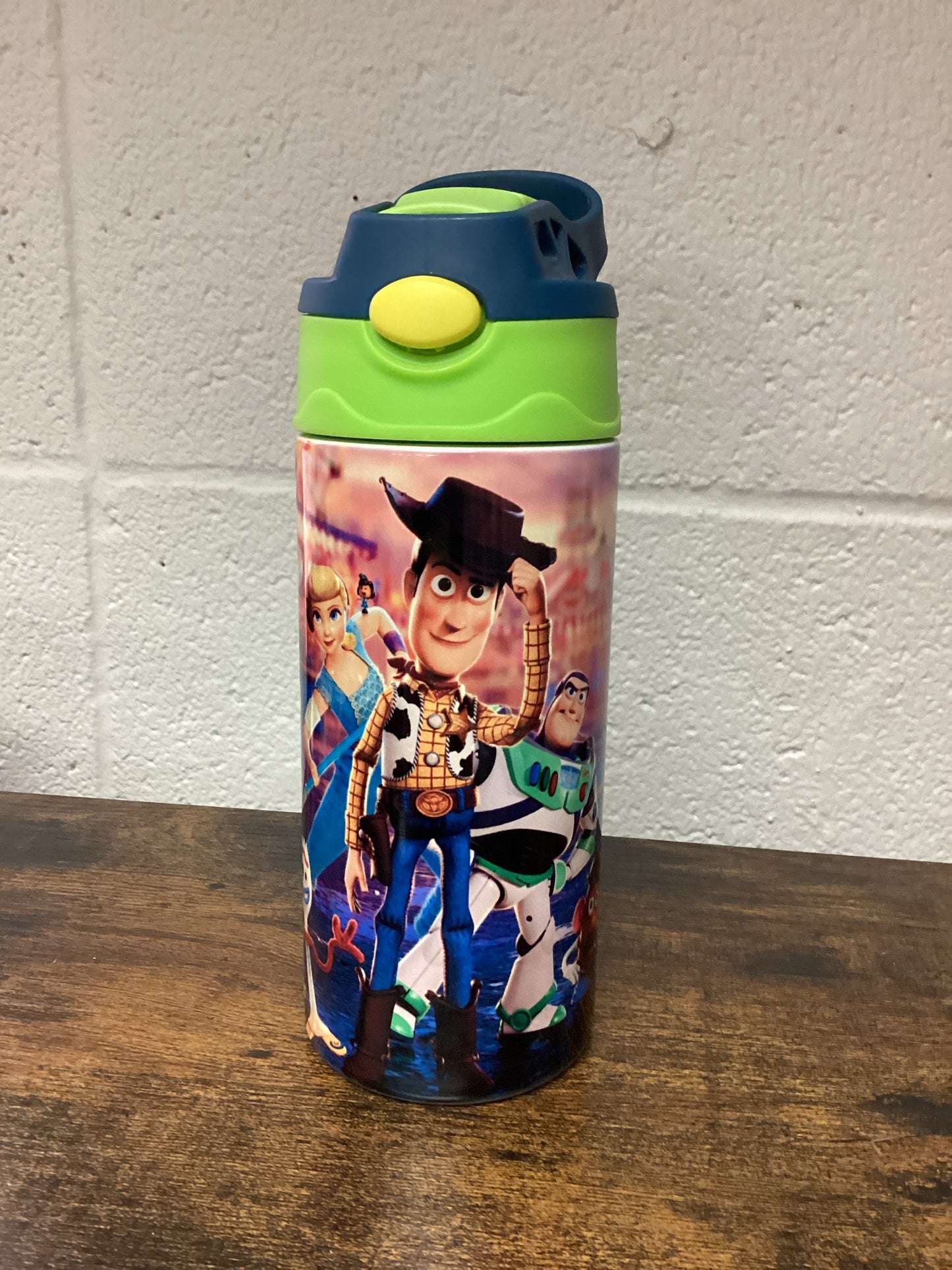 Toy Story Kids 12oz Tumbler - green/blue lid