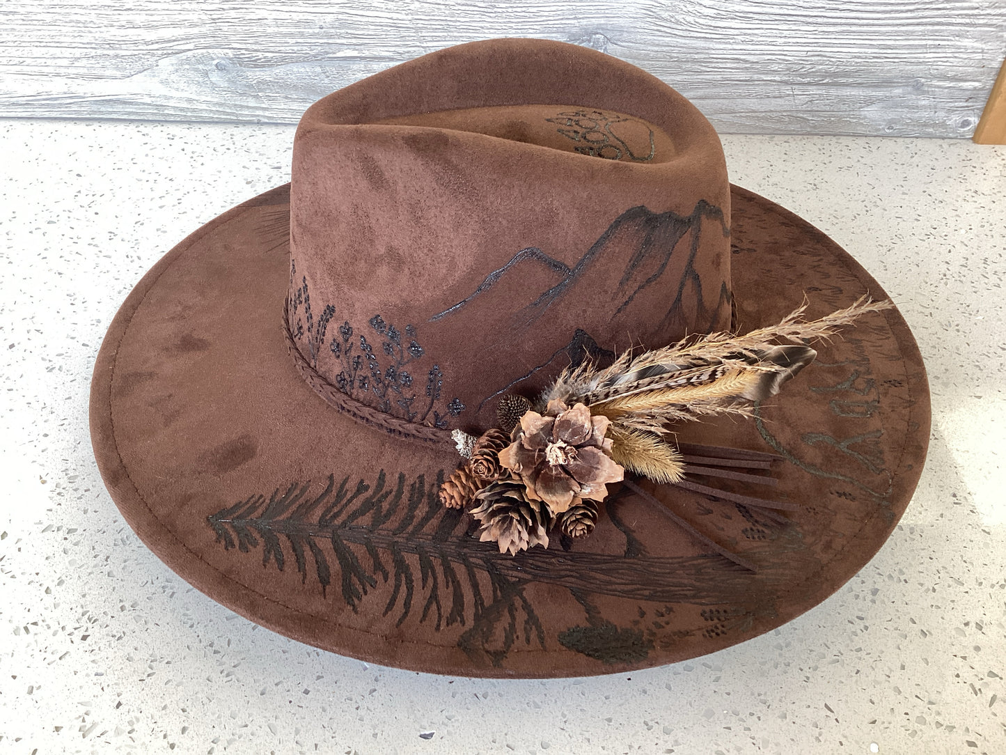 Brown Custom Hat