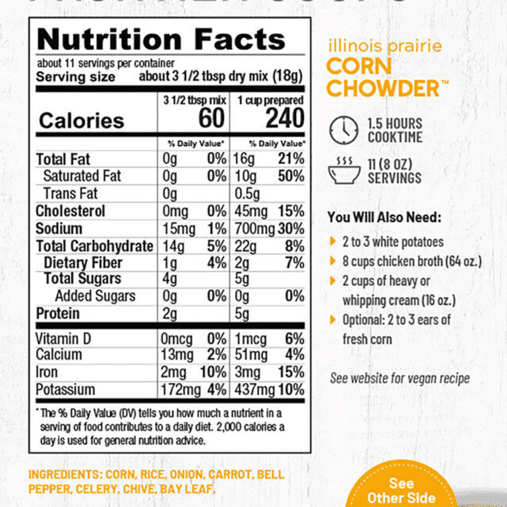 Corn Chowder Soup Mix