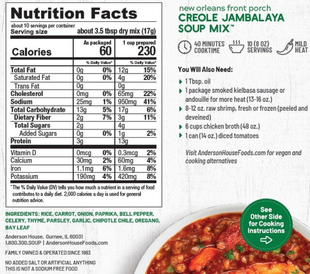 Creole Jamalaya Soup