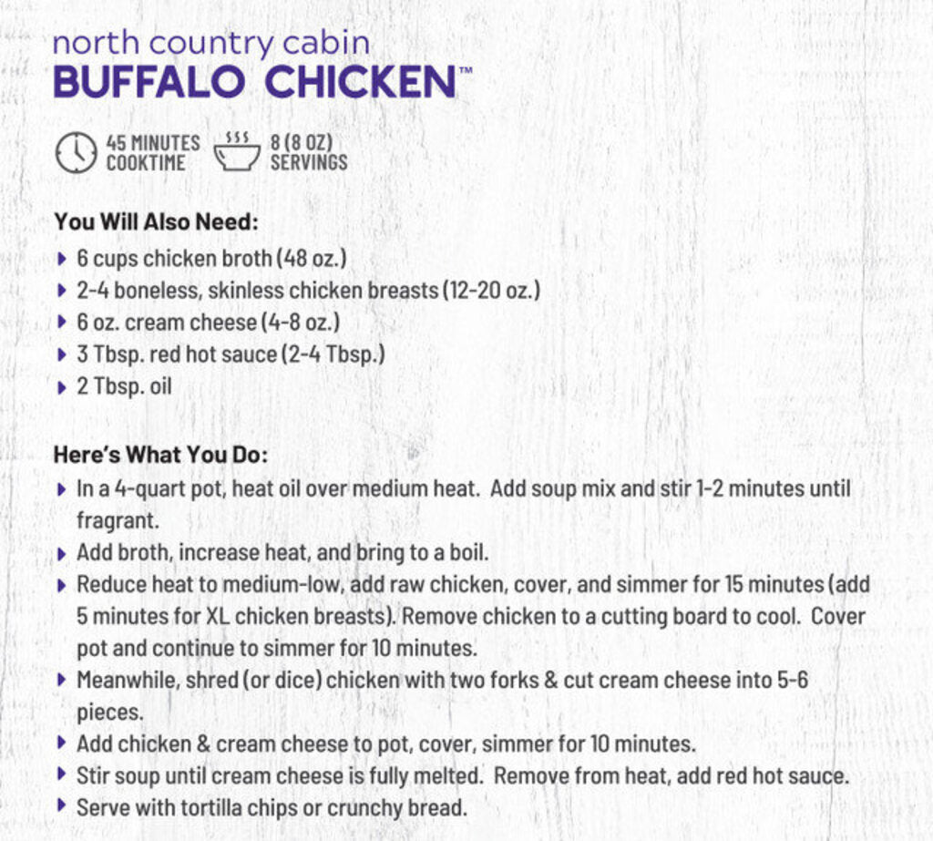 Buffalo Chicken Soup
