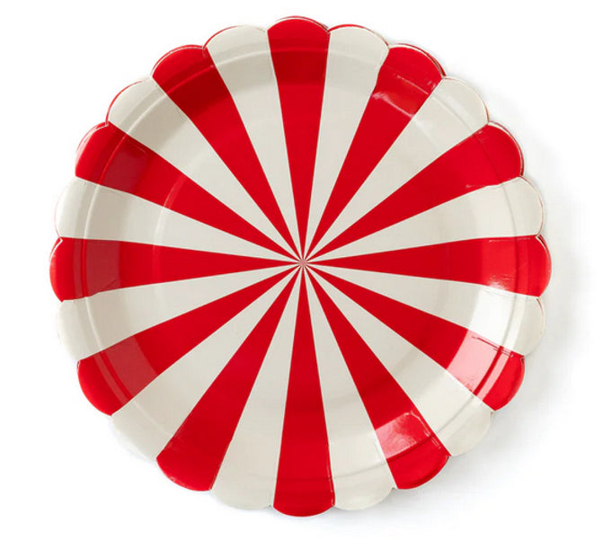 Circus Stripe Plates