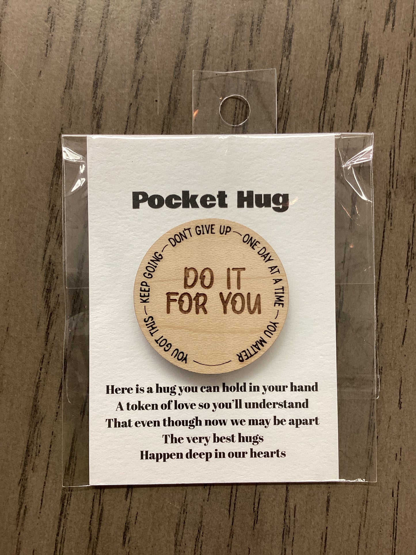 Don't Give Up Pocket Hug