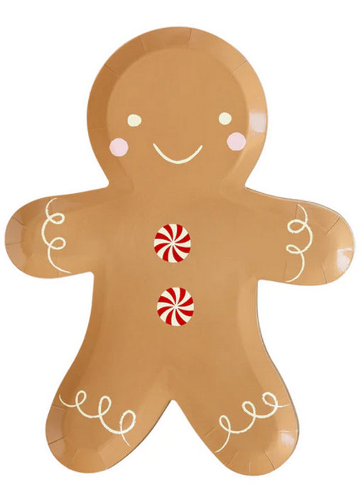 Gingerbread Man Paper plate