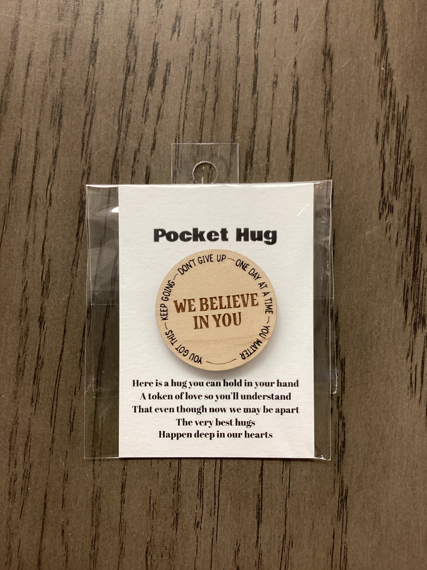 Don't Give Up Pocket Hug