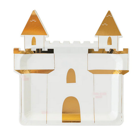 Princess castle shaped plate