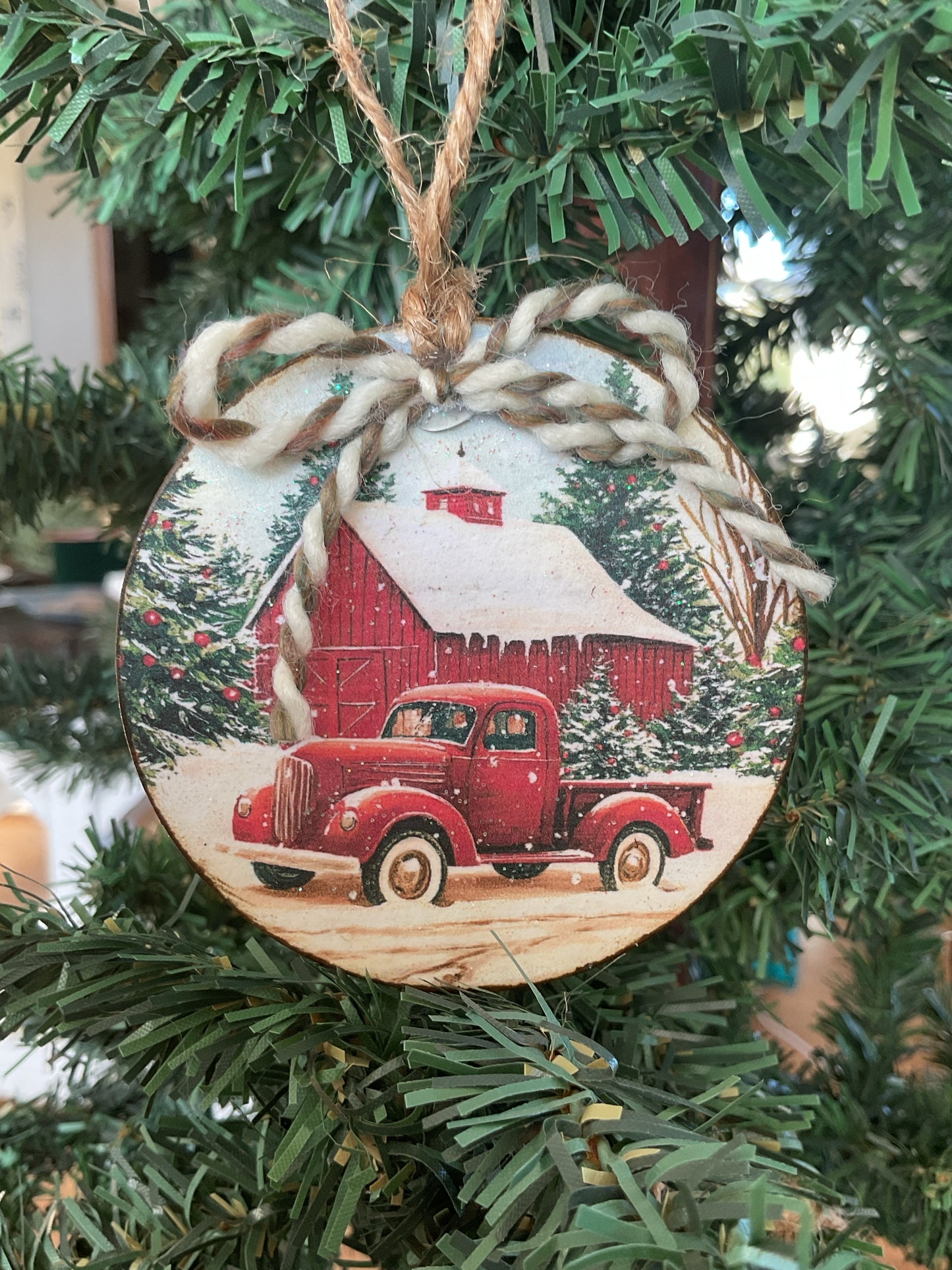 Truck & Barn 3in. Ornament