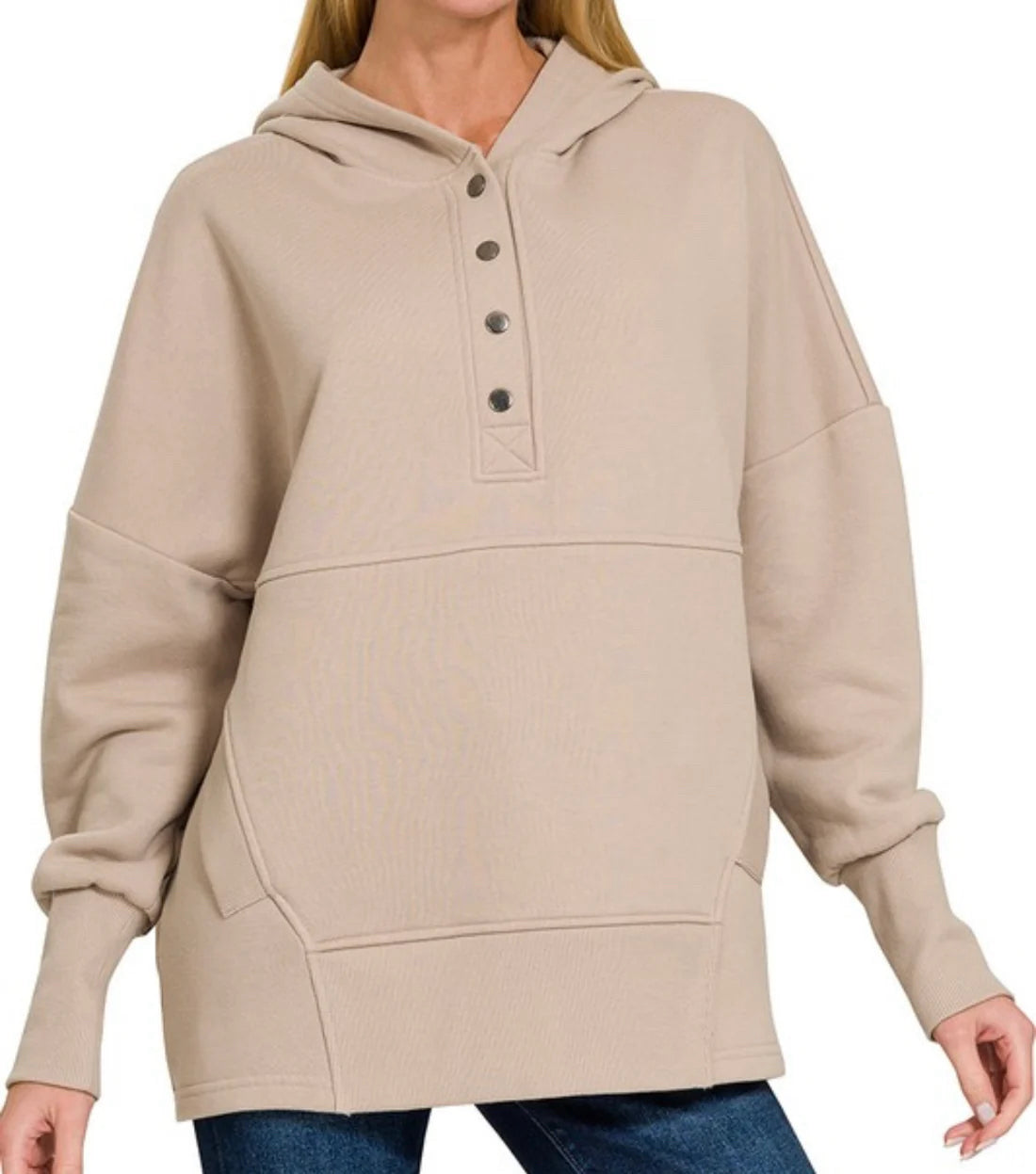 Mocha Fleece Pullover L