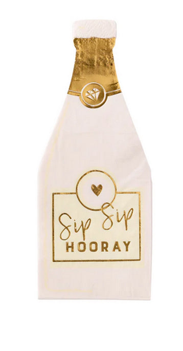 Sip Sip Shaped Napkin