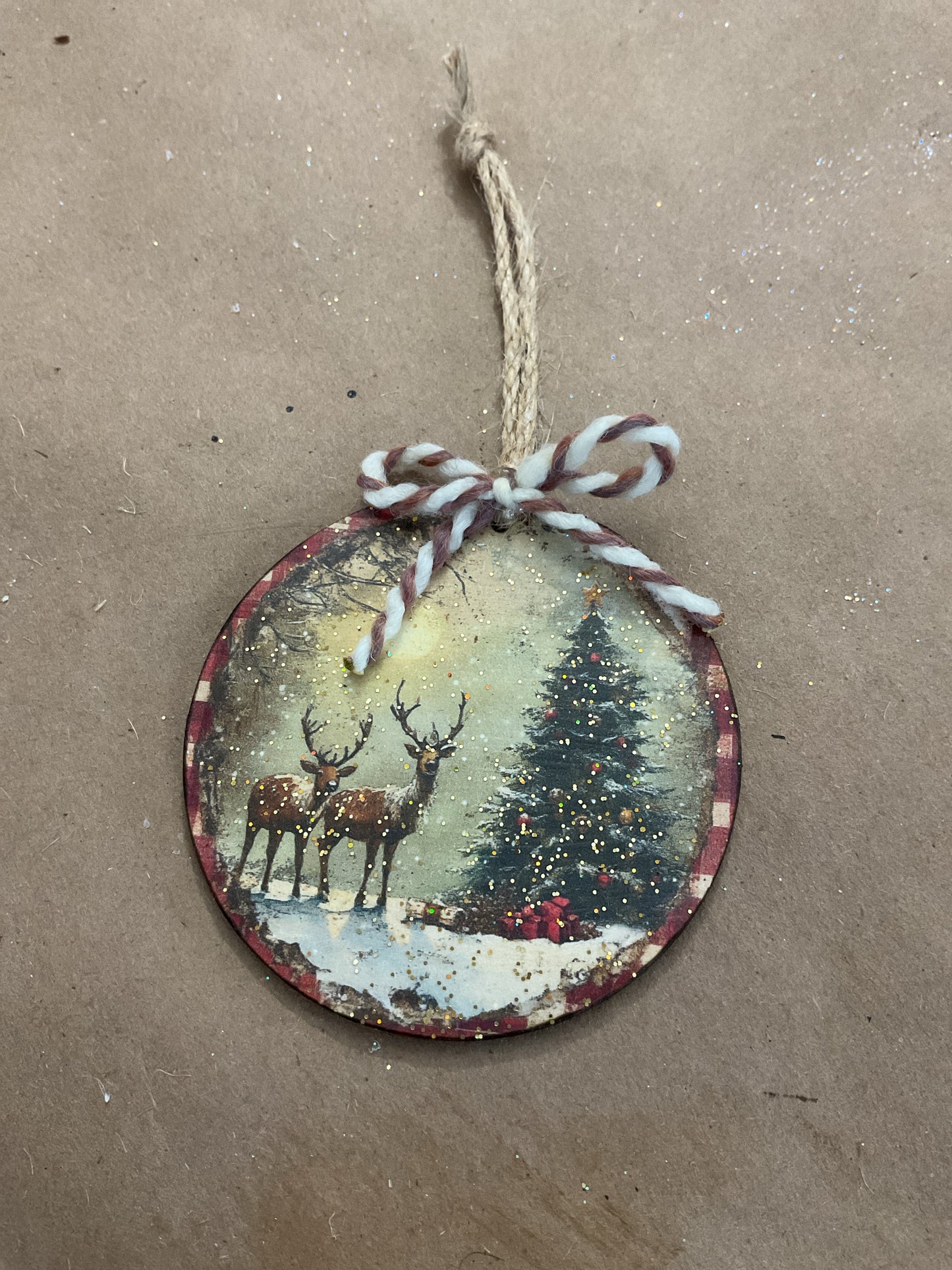 Deer & Moon 3in. Ornament