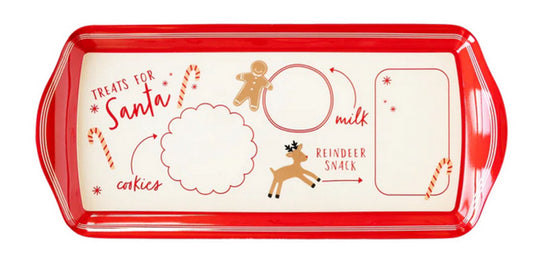 Santa Cookie Mini Melamine Platter