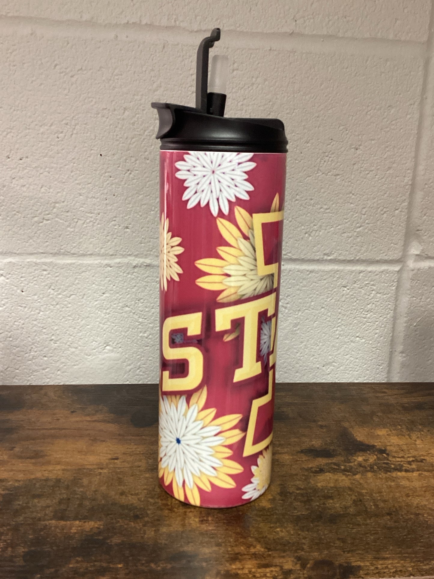 ISU Flower 20oz 2 in 1 lid  Tumbler