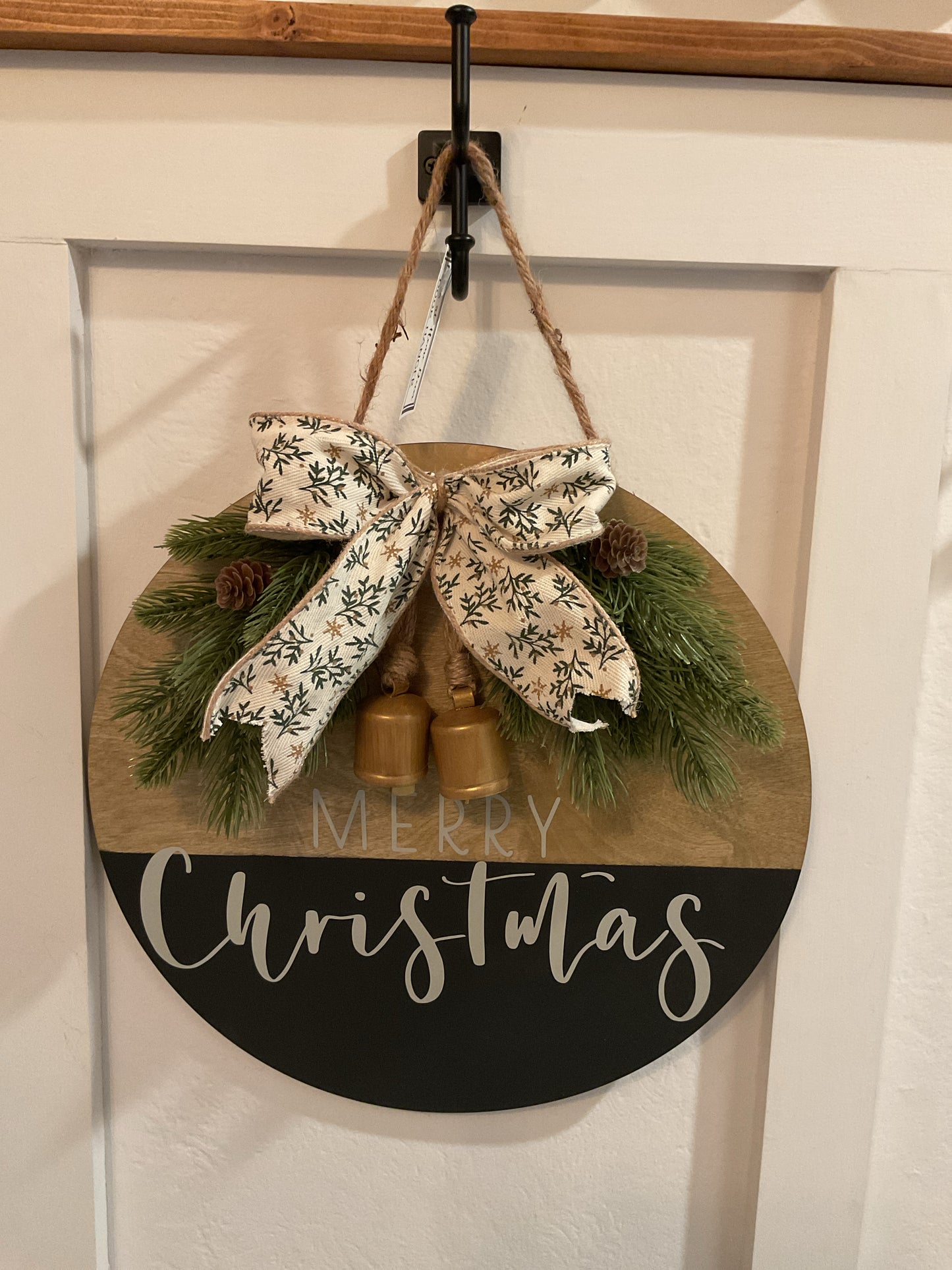 Christmas bell door hanger