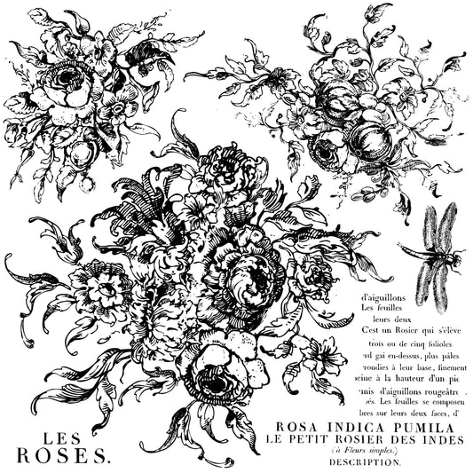 IOD Rose Toile Stamp