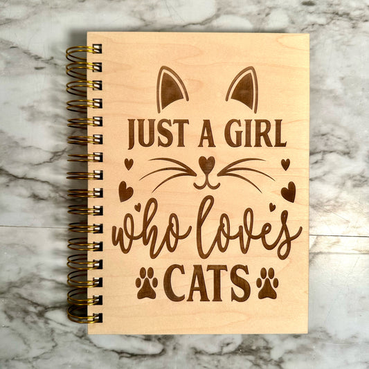 Girl who loves cats - Notebook