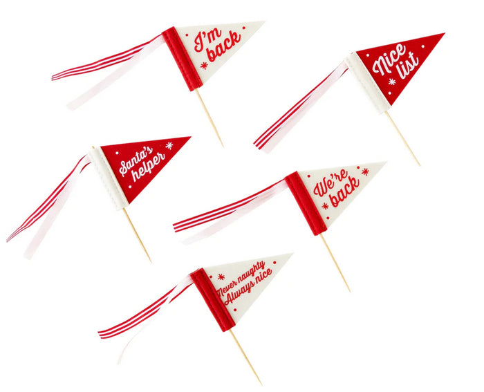 Elf Mini Felt Pennant Flags