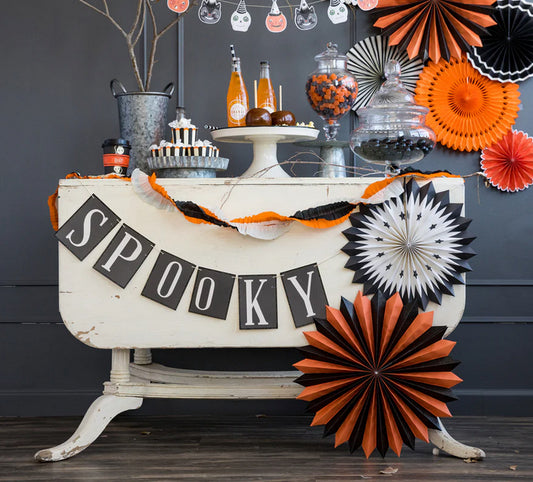 Vintage Halloween Spooky Banner