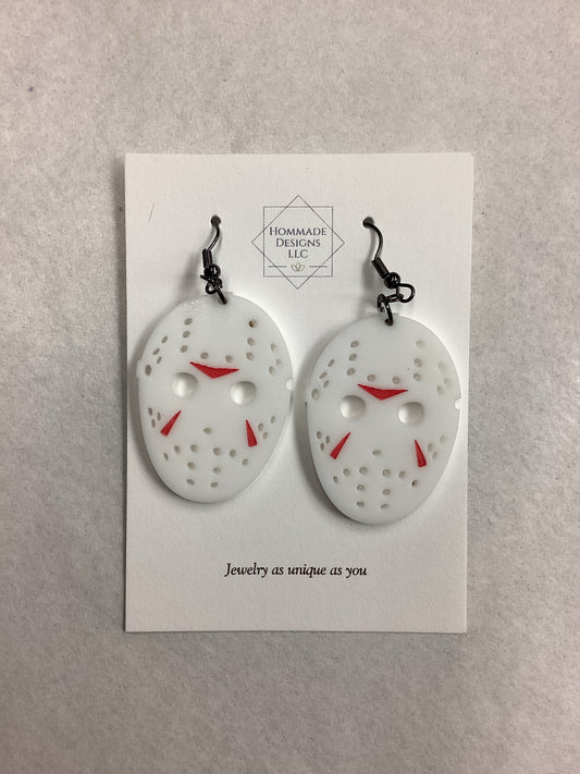 Jason Mask Earrings