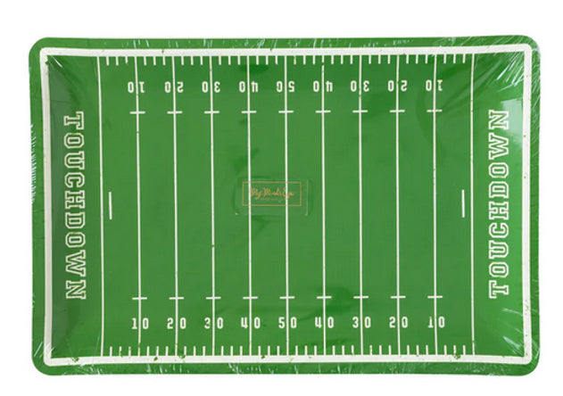 Football Field Paper Plate