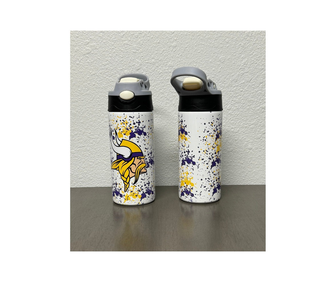 Minnesota Vikings Kids 12 oz Tumbler gray/black lid