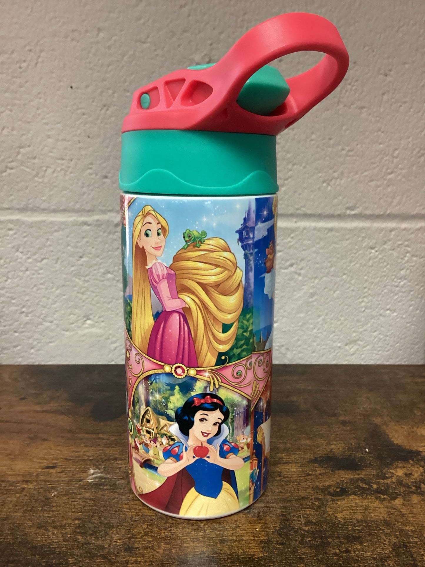 Princesses Kids 12oz Tumbler Teal/Pink Lid