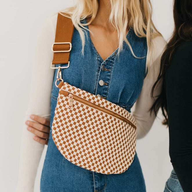 Brown Checkered bag