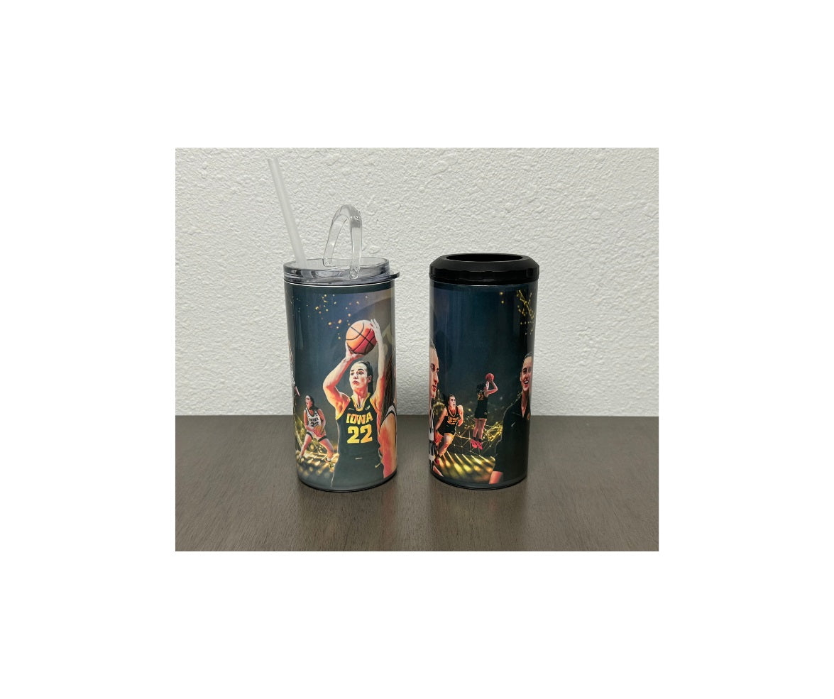 Caitlin Clark Hawkeye 16 oz 4 in 1 Tumbler