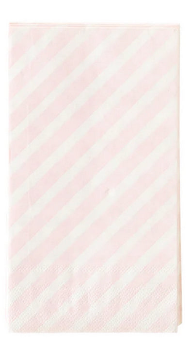 Gingerbread Pink striped napkin