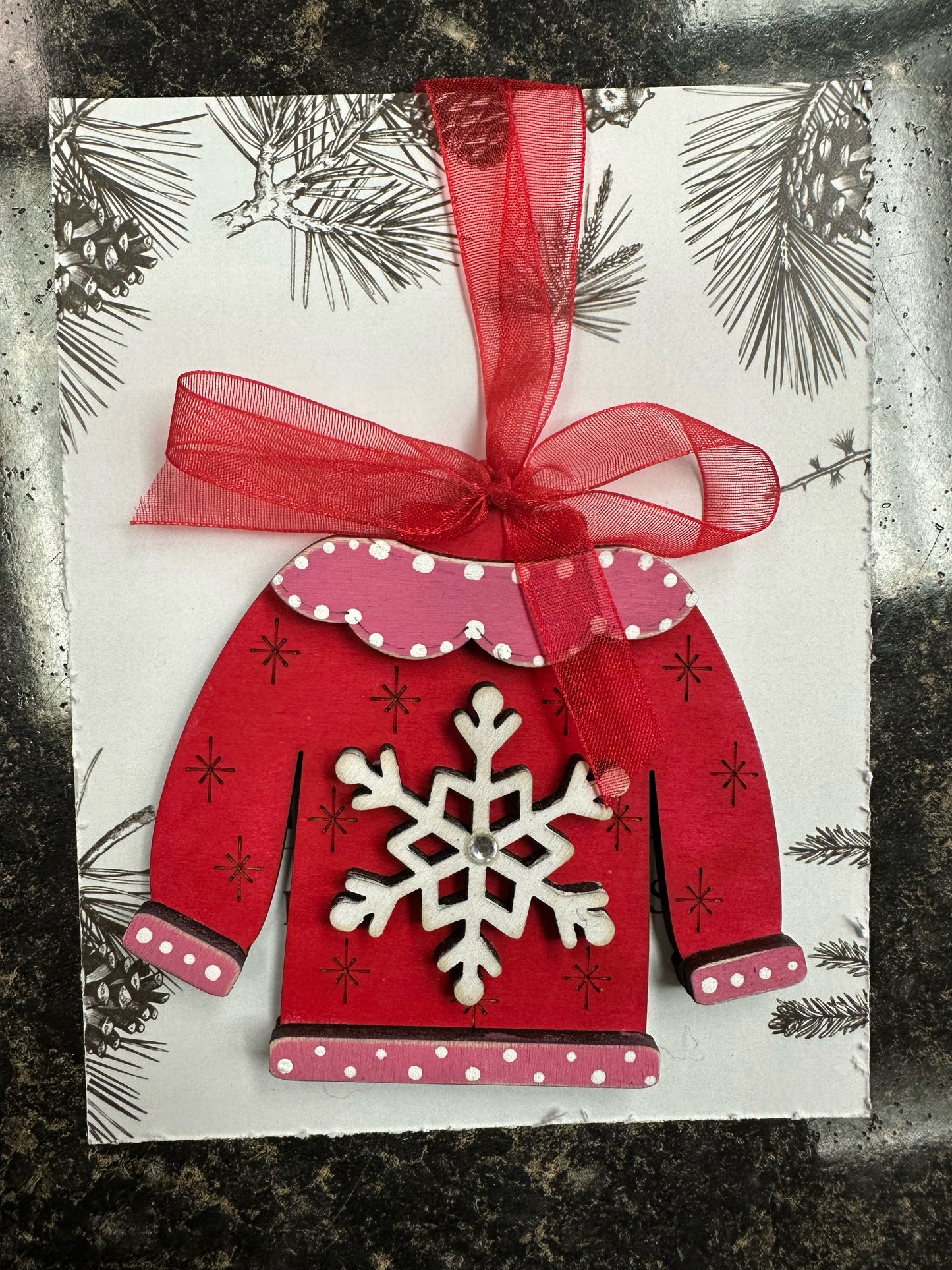 Snowflake Ugly Sweater Ornament