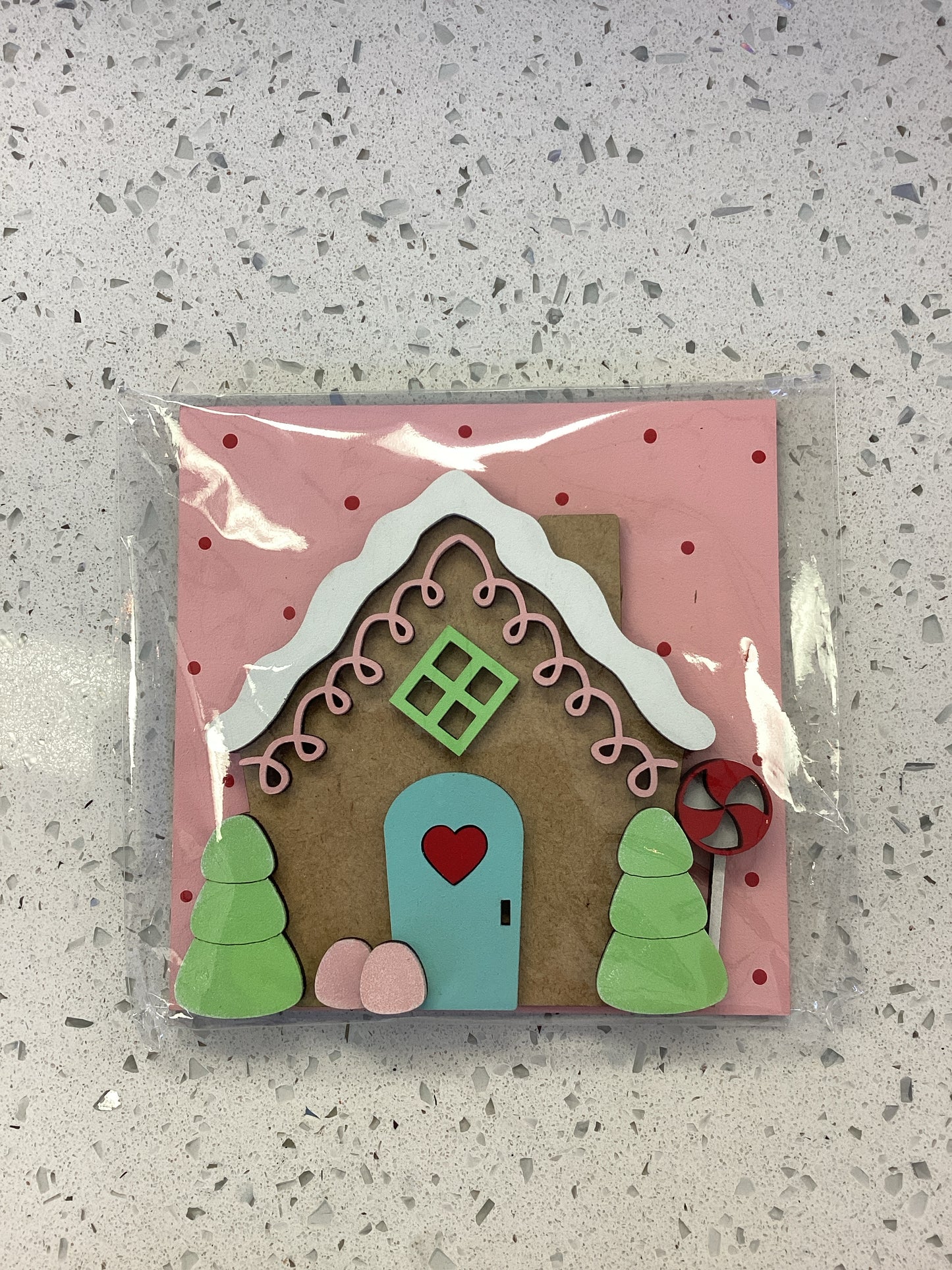 Square Gingerbread House