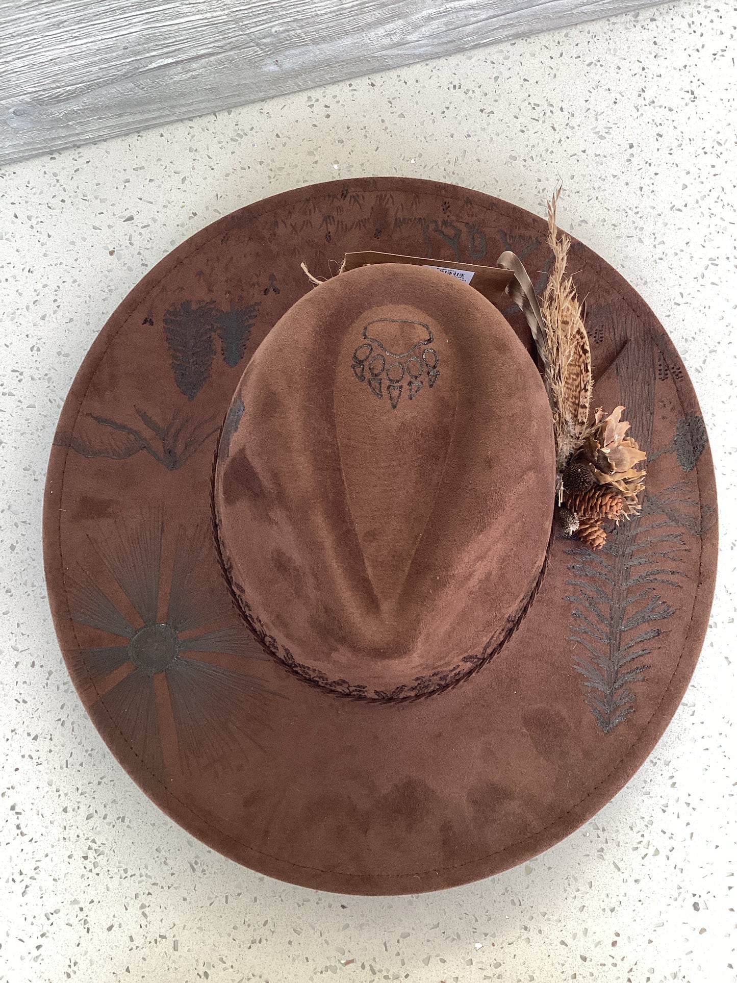 Brown Custom Hat