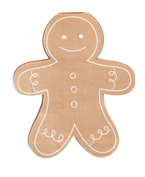 Gingerbread Man Shaped Napkin