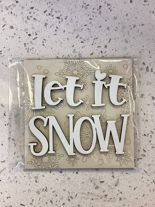 Square Let It Snow