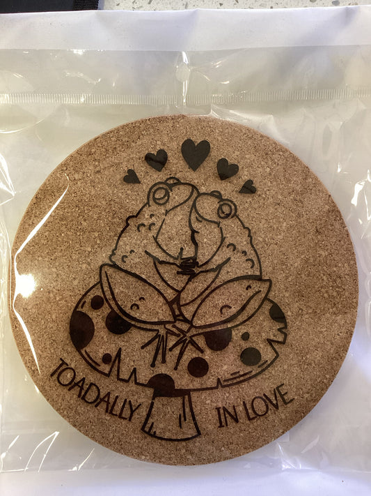 Toadally in Love Trivet