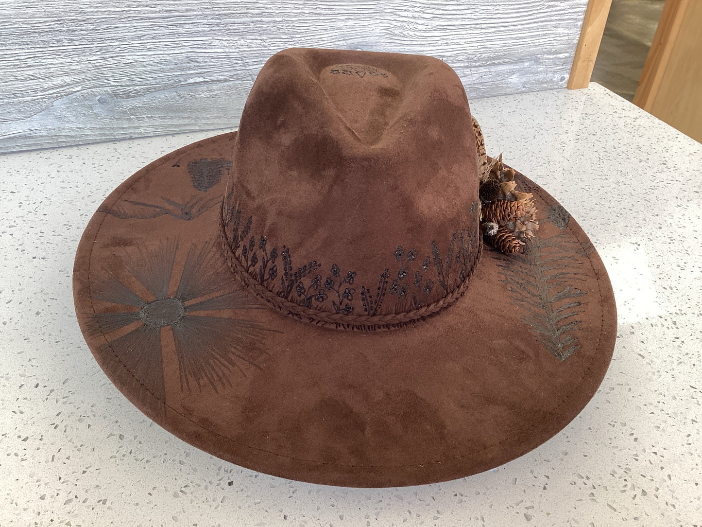 Brown Custom Hat