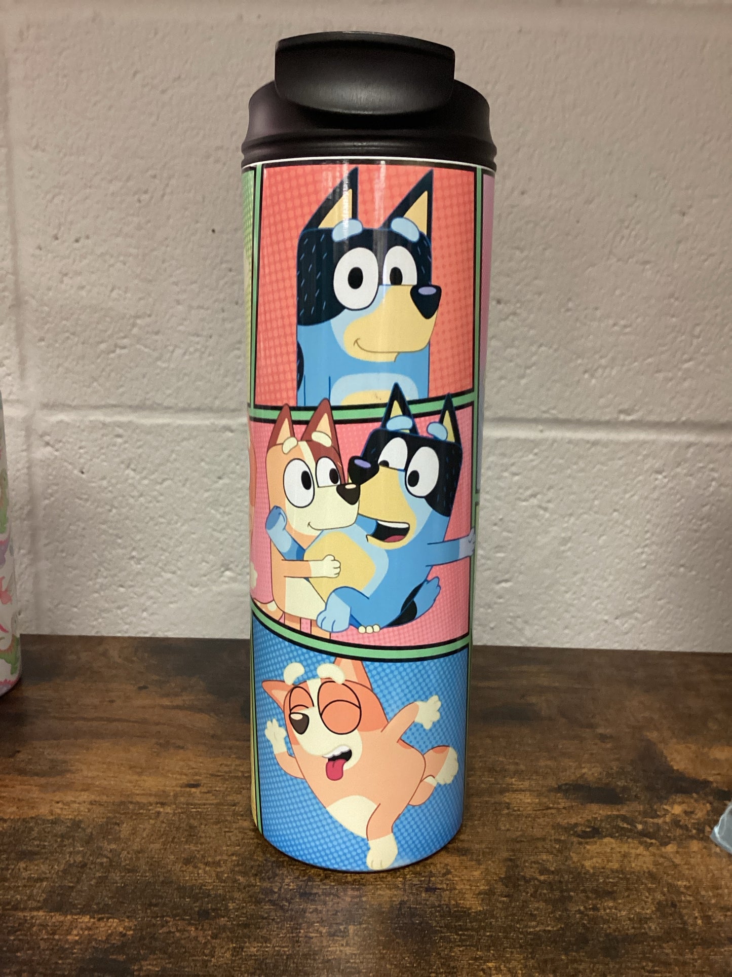 Blue Dog and Friends 20oz 2 in 1 lid Tumbler