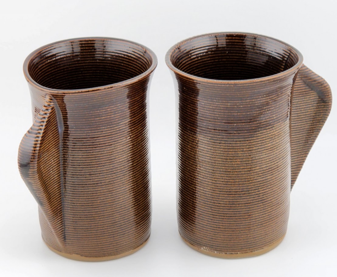 Small coffee mug - bronze pair