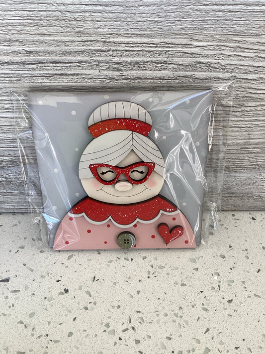 Christmas Square Mrs. Claus