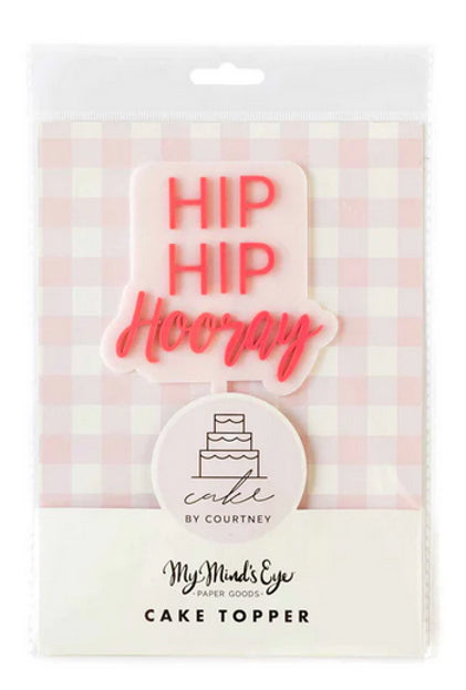 Hip Hip Hooray Cake Topper