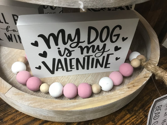 Valentine Bead Garland