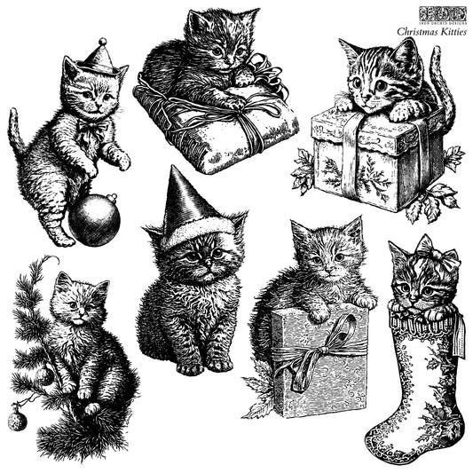 IOD Christmas Kitties Stamp