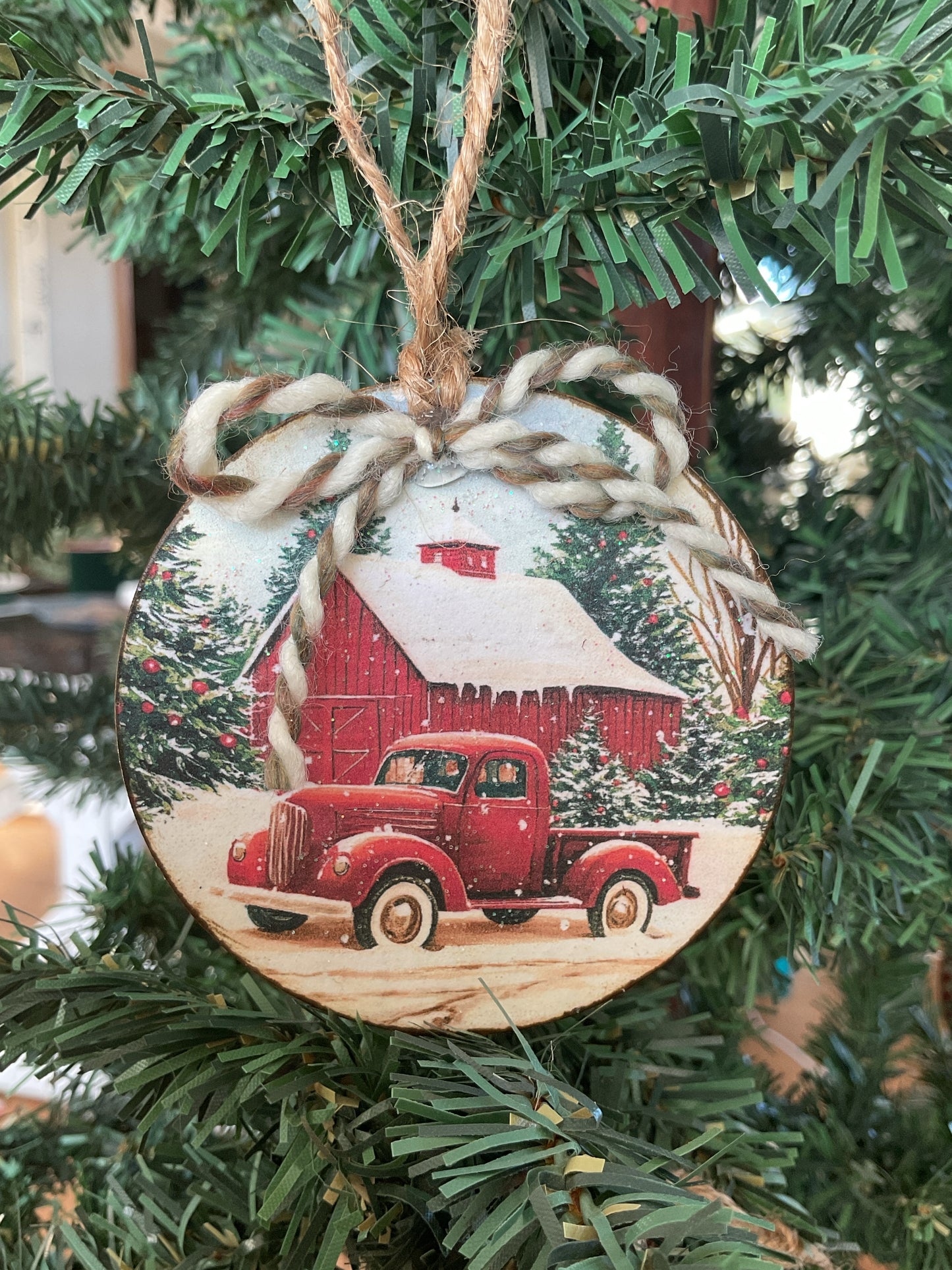 Truck & Barn 3in. Ornament