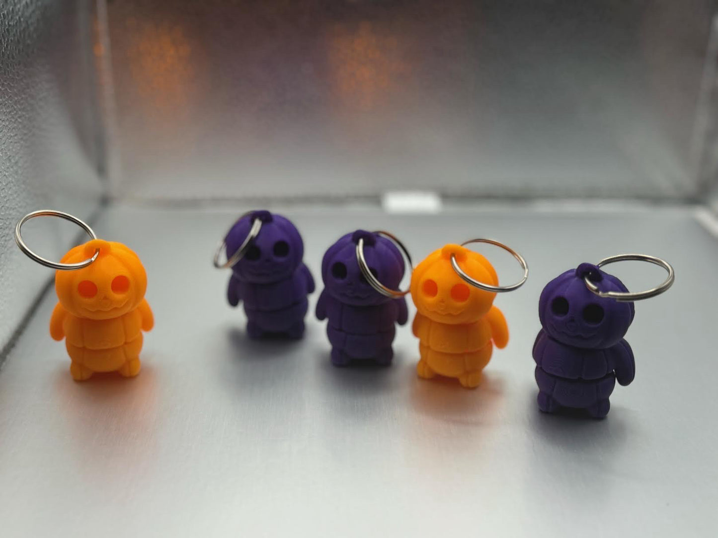 Pumpkin Keychains Purple