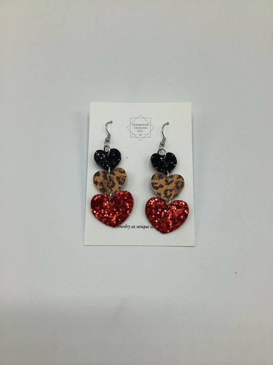 Sparkle Heart Earrings