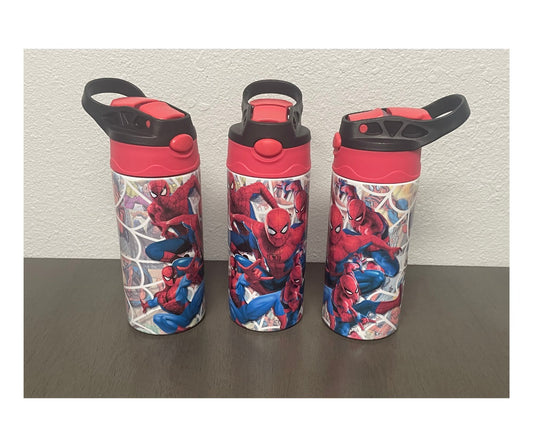 Spiderman Kids 12 oz Tumbler - Red & Black lid