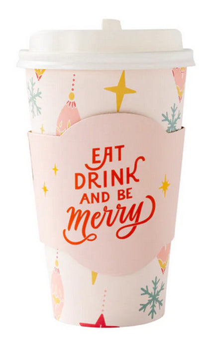 Retro Christmas To Go Cups